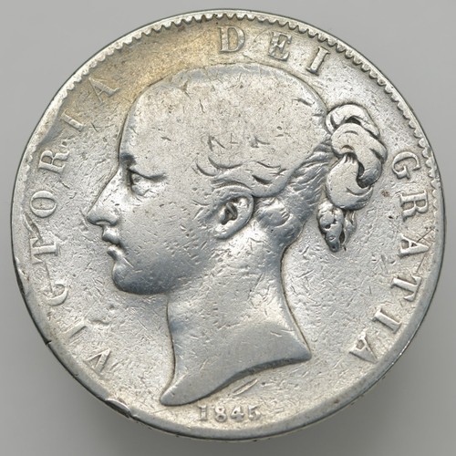 1845 crown silver - 1845, coin