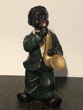 STUNNING  VINTAGE PORCELAIN JAZZ FIGURE OF SAXOPHONE PLAYER