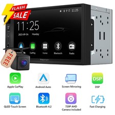 7 inch QLED Double Din CarPlay