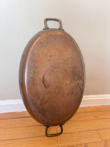 French copper oval pan - copper,