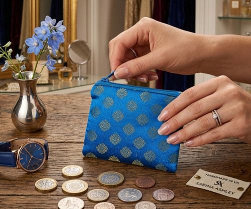 Sari coin purse indian - sari,