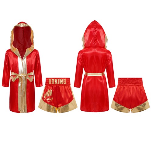 Kids boxing hooded gown - kids,