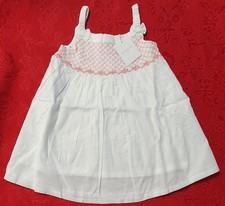 Baby Dress White Pink Designer