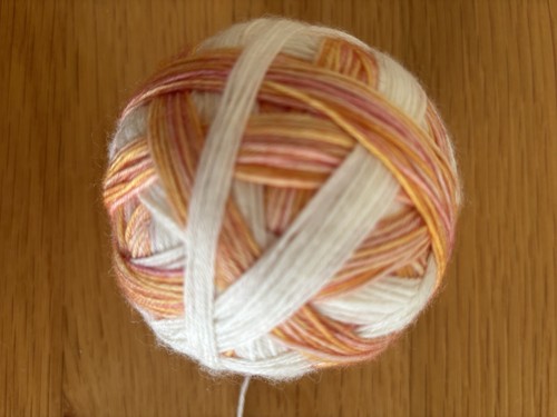 Hand dyed self striping - dyed, yarn