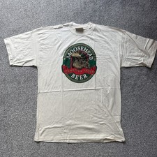 Vintage Moosehead Beer Shirt Mens XL Canadian Lager Beer World Logo 90s