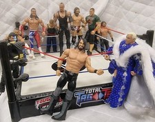 Job Lot WWE Wrestling Figures with Ring John Cena Undertaker Ric Flair Bundle
