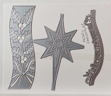Christmas Dies - Edge, Border, Panel - Holly, Star, Merry Christmas
