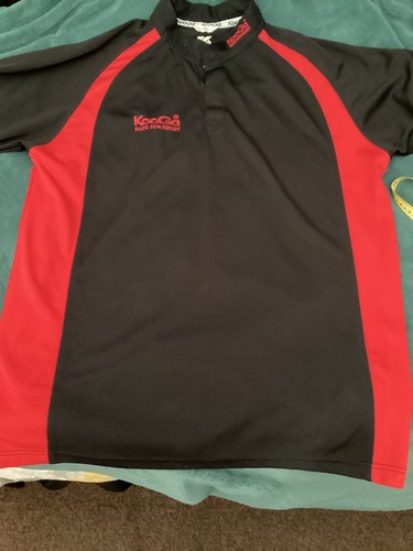 Kooga black red polo rugby - &,
