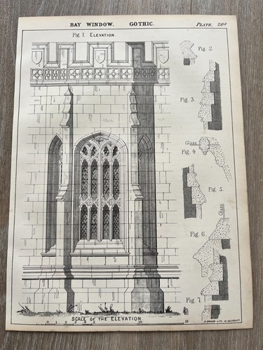 1850 print bay window - -,
