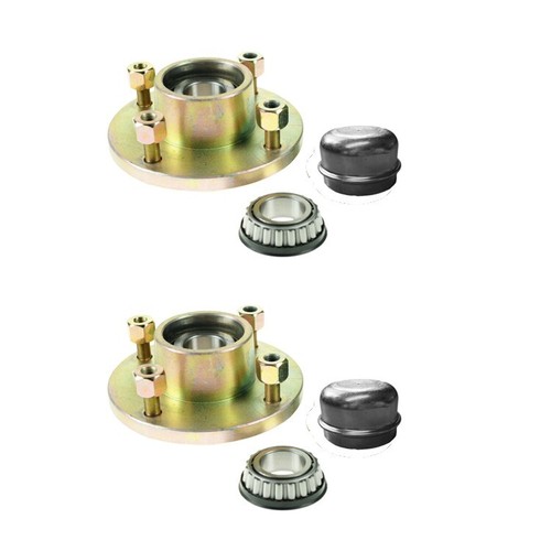 Pair trailer cast wheel - of,