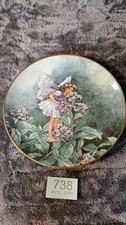 Vintage Heinrich Villeroy Boch Flower Fairy Heliotrope Fairy Cabinet Plate