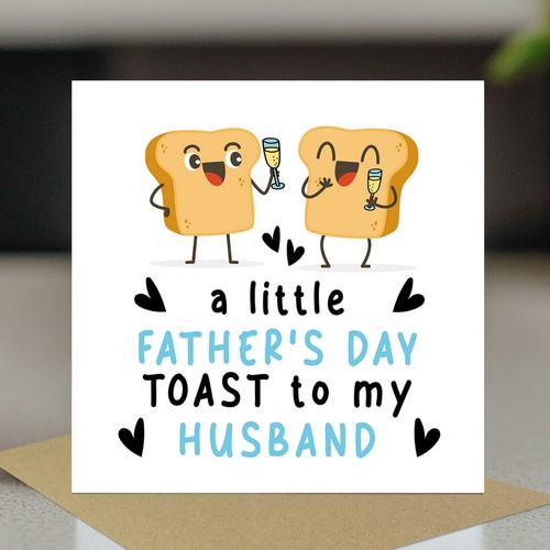 Fathers day card - day, husband