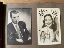 1950’s Film Star Photo Album. Some Autographs & Others Printed.