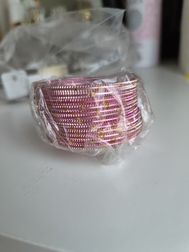 Light pink churi bangle set - light,