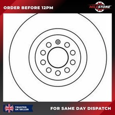 1X BRAKE DISC FOR SKODA