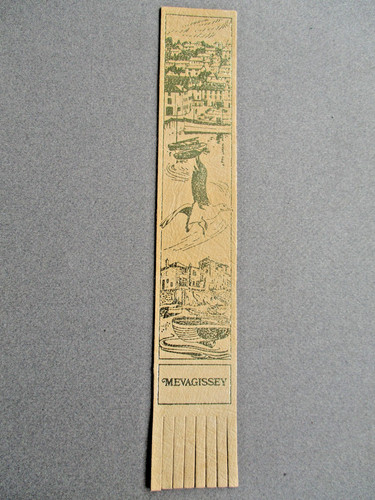 Leather bookmark mevagissey - bookmark,