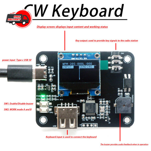 Morse code keyboard - morse,