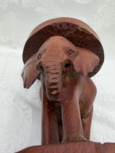 Hand carved wooden elephant - hand-carved,