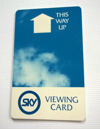 Sky viewing card vintage - viewing,