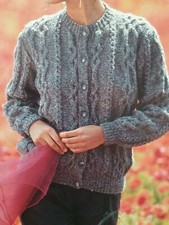 KNITTING PATTERN Ladies Aran