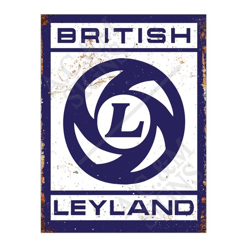 Metal tin sign plaque british - metal,