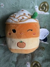 Halloween 7.5" Delindy Pumpkin Spiced Latte Squishmallow Autumn