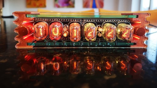 Nixie clock kit with - six, in-17