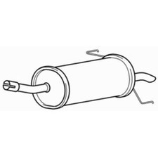 Rear Exhaust Silencer Back Box