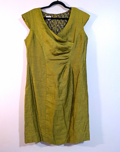 Kaliko green ruched neck - green, v-neck