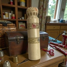 Detailed Antique Carved Sewing