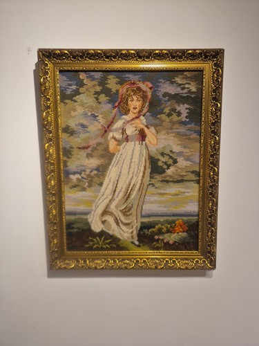 Vintage gold framed - vintage, completed