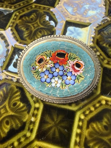 Vintage italian micro mosaic - vintage,