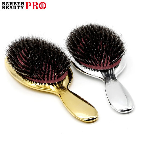 Boar bristle paddle hair brush - hair,