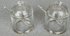 Set Of 2 Besman Glass Sugar