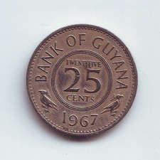 GUYANA - 25 Cents 1967 -