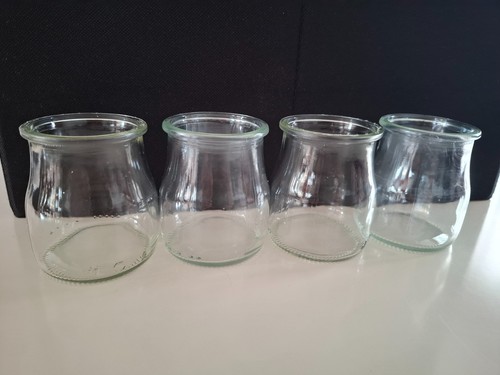 Glass yogurt dessert pots - yogurt,