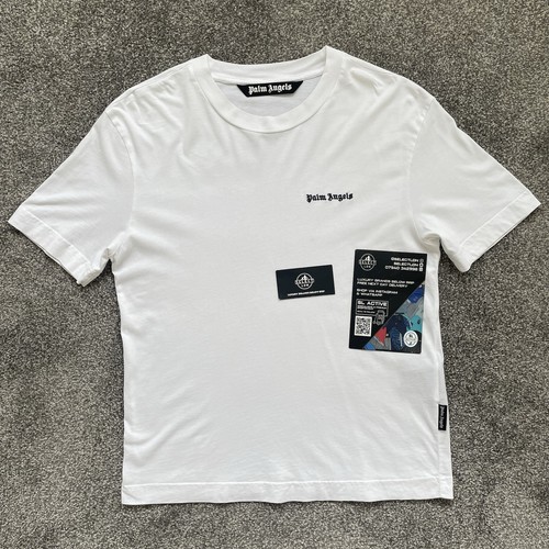 Palm angels white logo shirt - logo, t-shirt