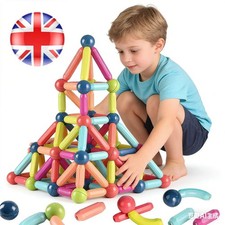 64Pcs Magnetic Tiles Building