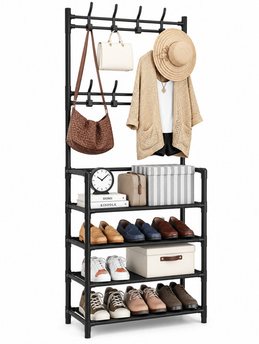 Coat rack with - coat,