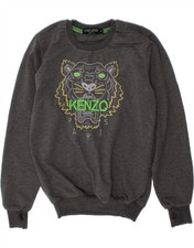 KENZO Boys Graphic Sweatshirt Jumper 13-14 Years Grey CM06