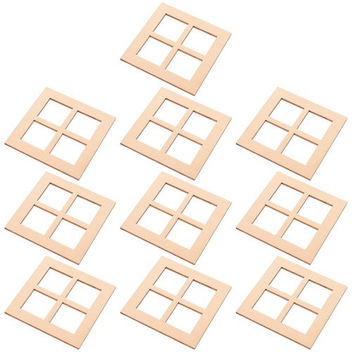 10pcs mini wooden - mini, window