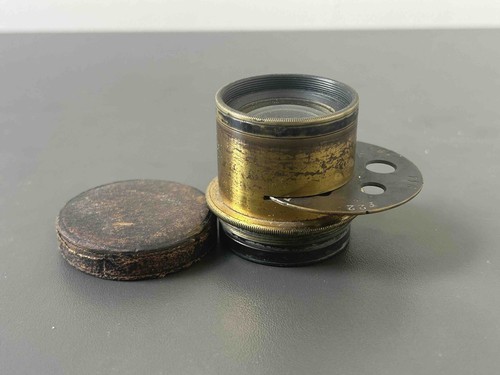 Antique brass lens 220mm - antique,