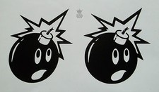 2 x Funny Bomb Vinyl Decal