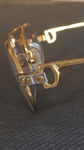 1980 gold cartier glasses - gold,
