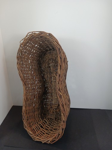 Vintage primitive wicker doll - vintage,