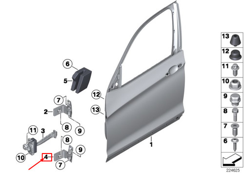 Bmw f26 front left lower - left,