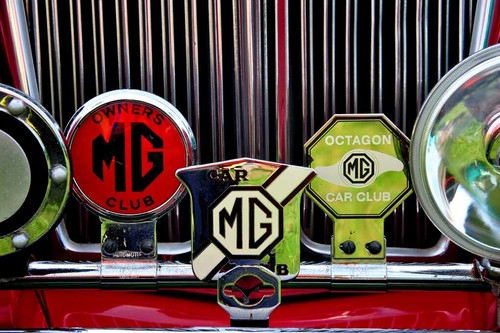 Classic sports car front - mg,