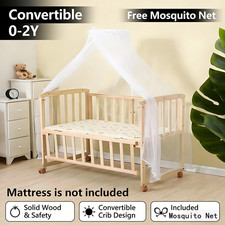 Wooden baby cot bed - baby, with