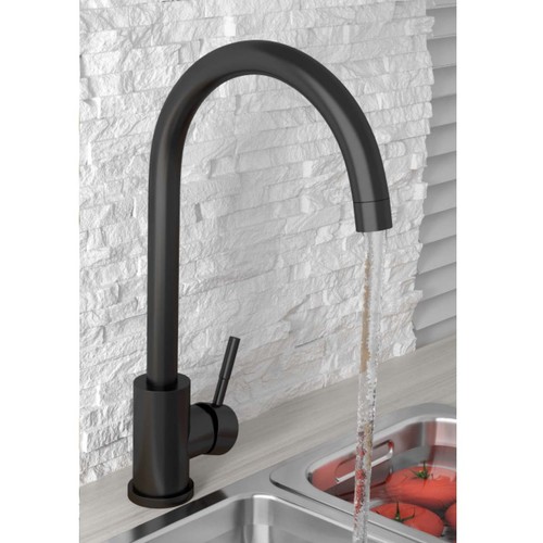 Matt black kitchen mixer - matt,