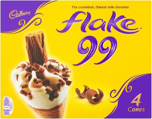 Cadbury flake ice cream - flake, 99